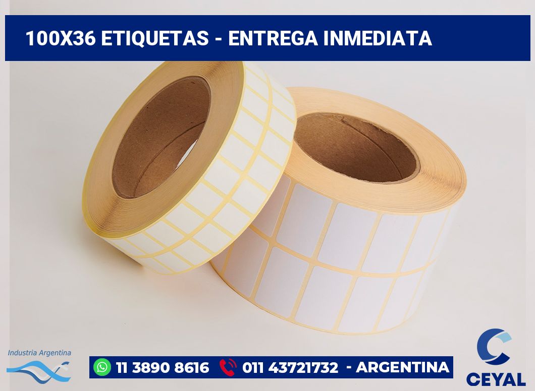 100x36 Etiquetas