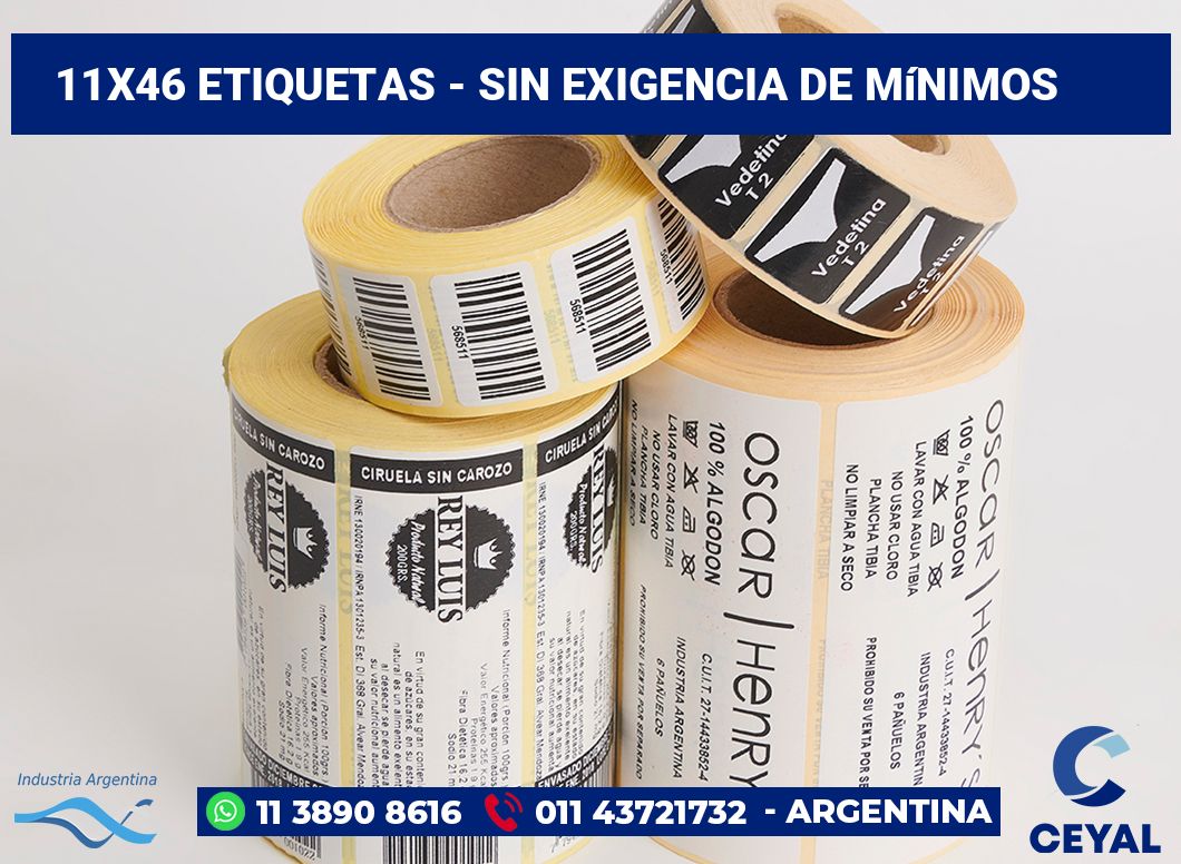 11x46 Etiquetas