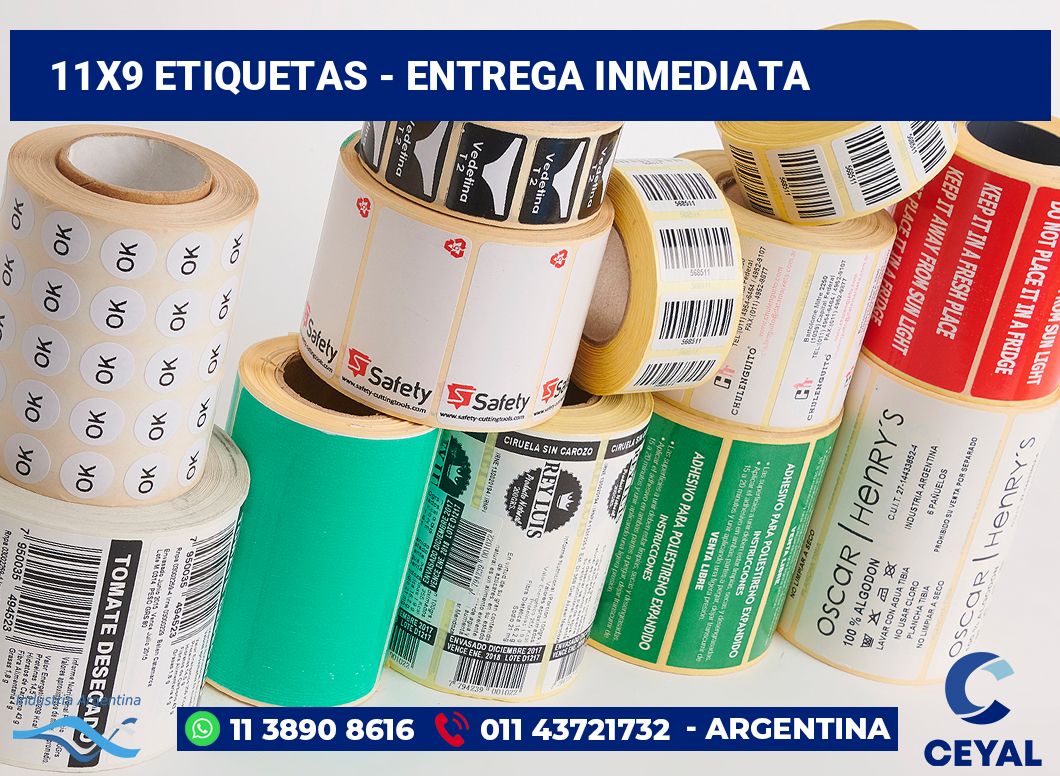 11x9 Etiquetas