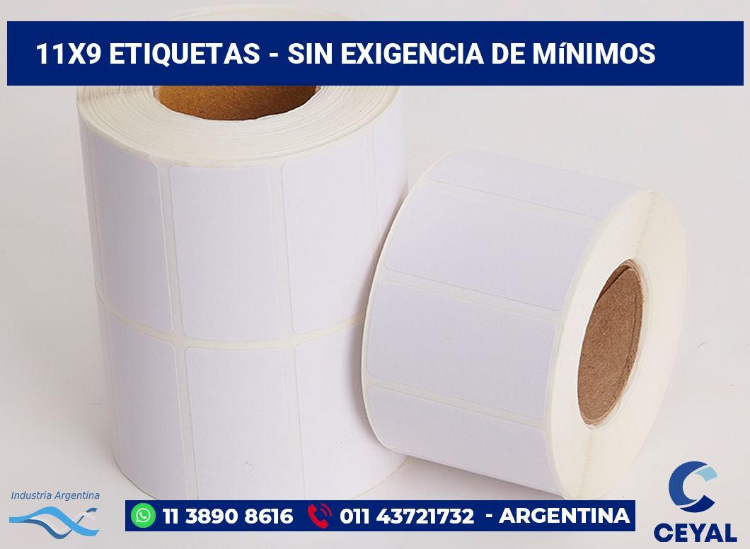 11×9 Etiquetas