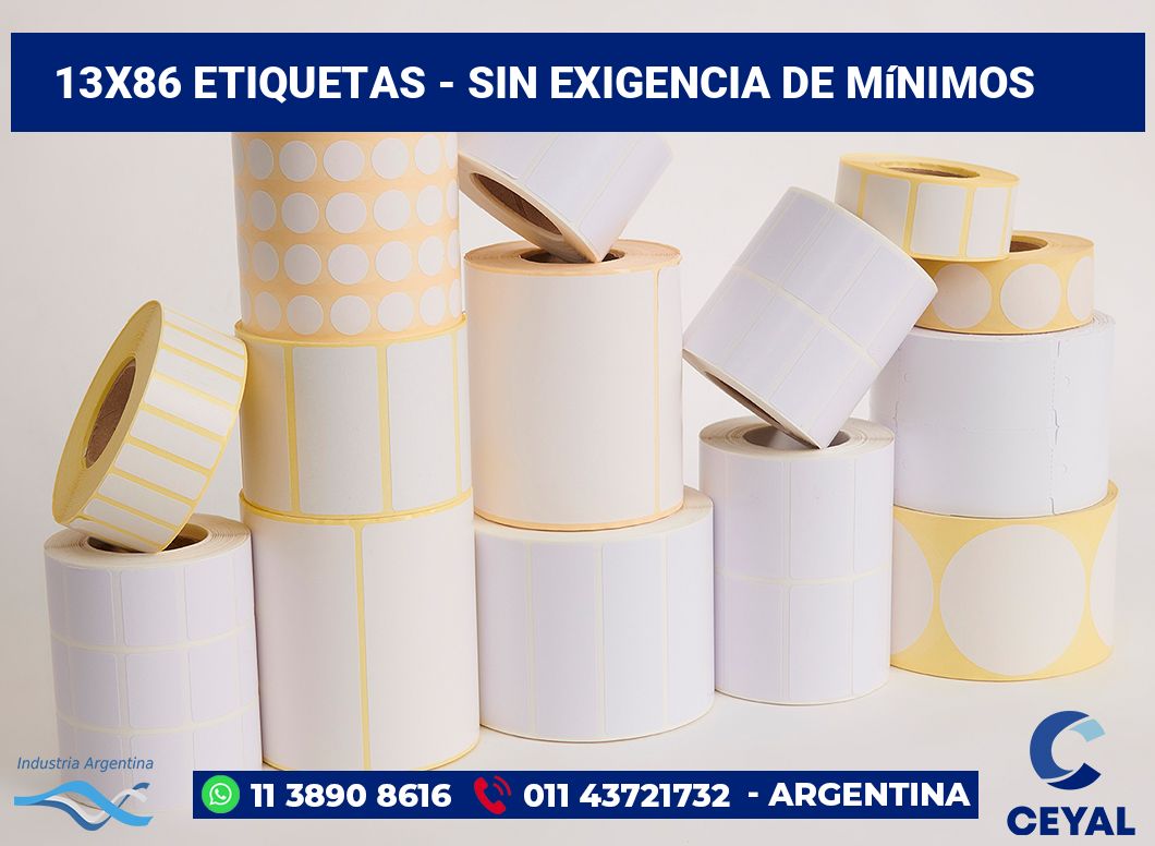 13x86 Etiquetas