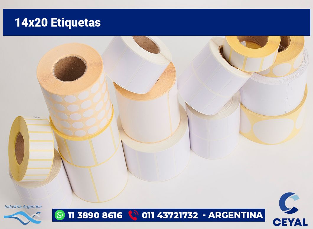 14x20 Etiquetas