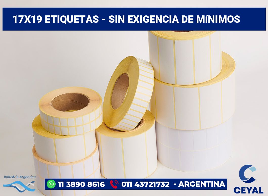 17×19 Etiquetas