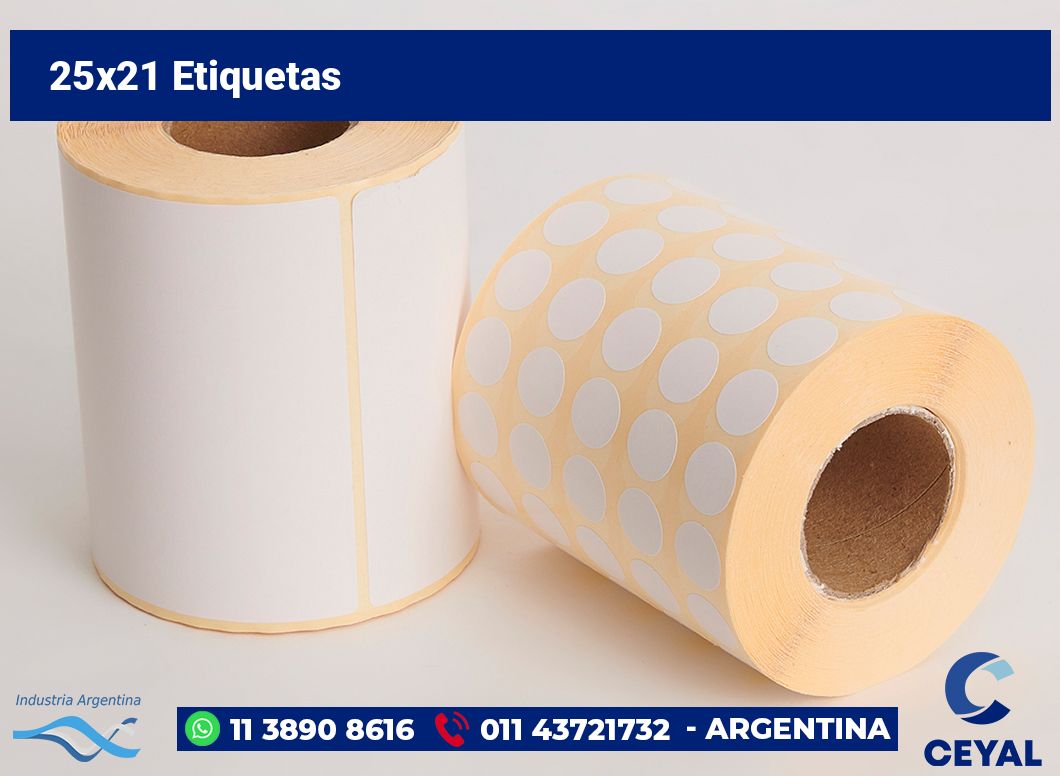 25×21 Etiquetas