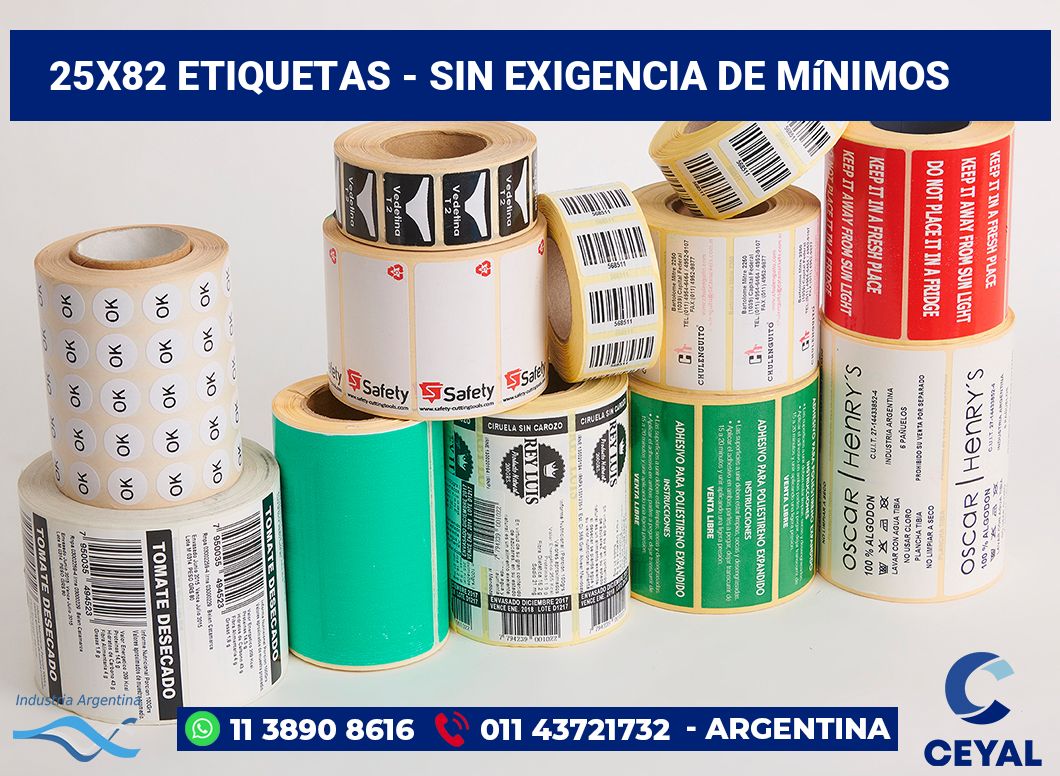 25x82 Etiquetas