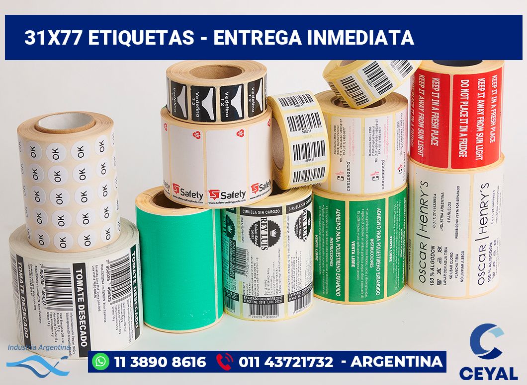 31x77 Etiquetas