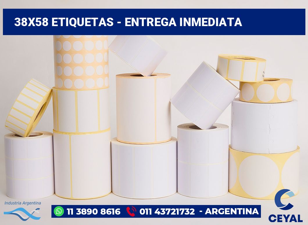 38×58 Etiquetas