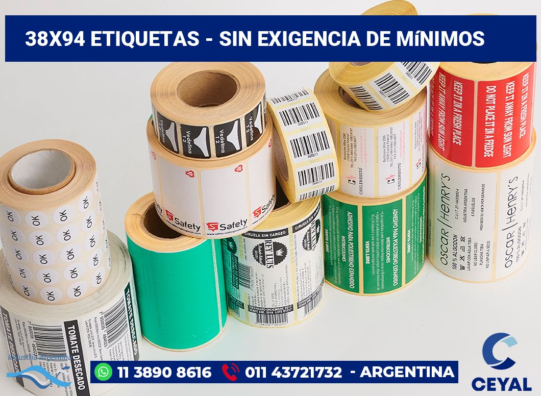 38x94 Etiquetas
