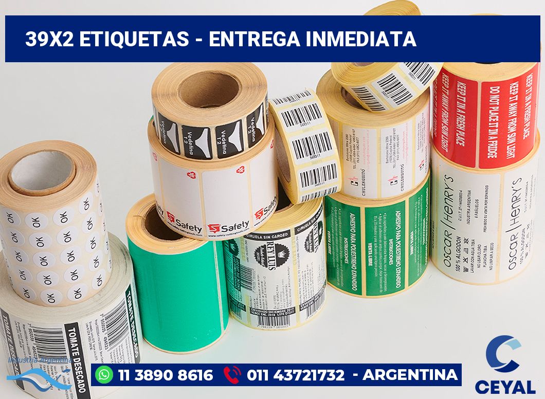 39x2 Etiquetas