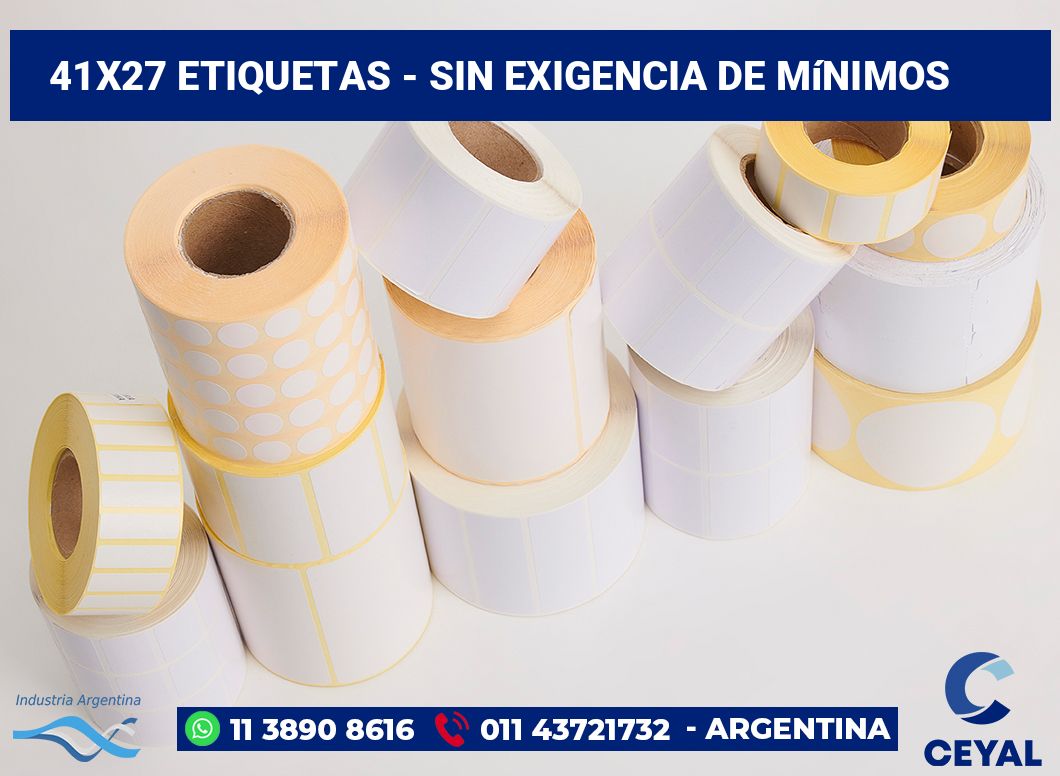 41x27 Etiquetas