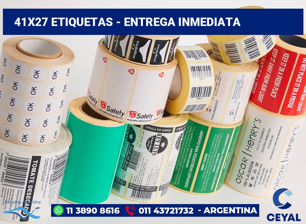 41×27 Etiquetas