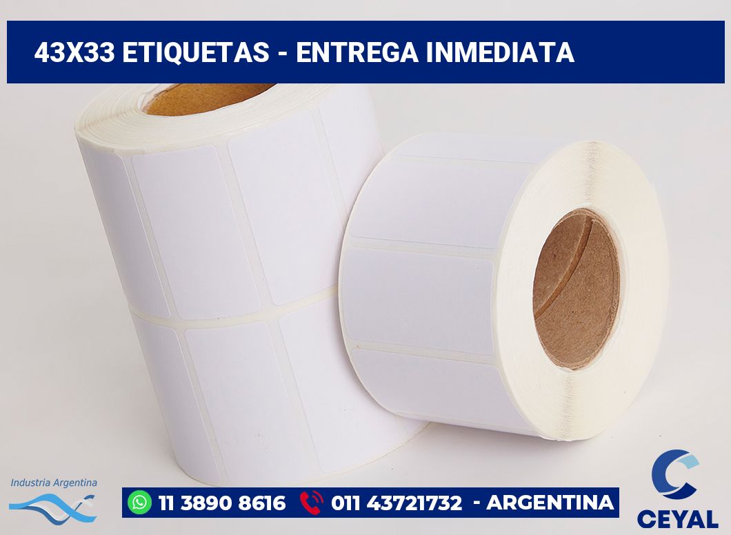 43×33 Etiquetas
