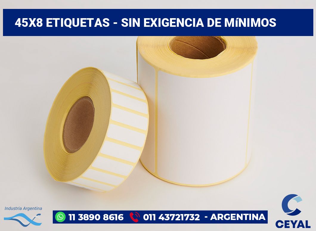 45x8 Etiquetas