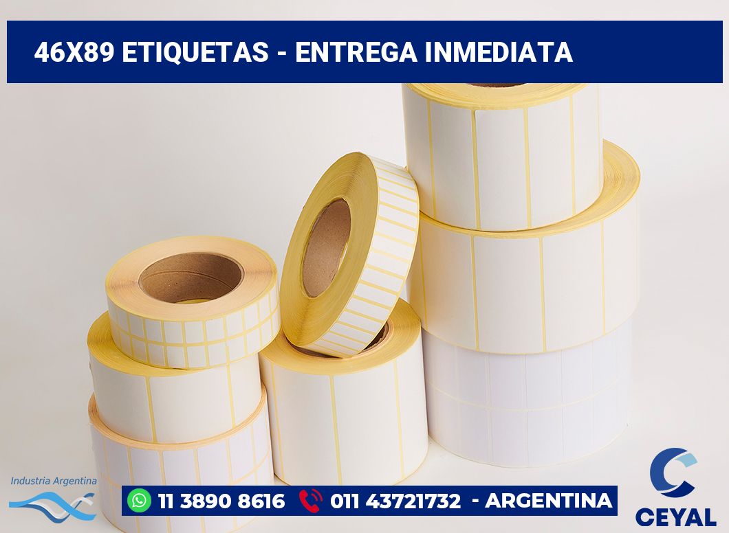 46×89 Etiquetas