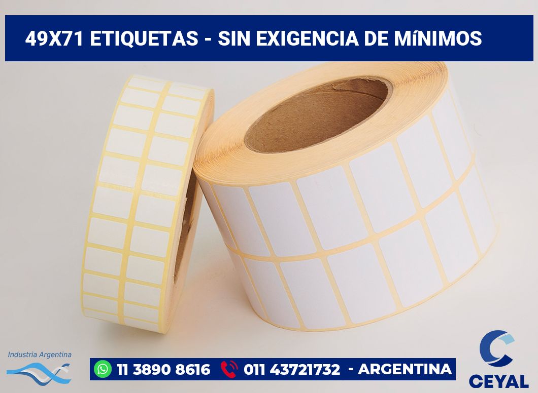 49×71 Etiquetas