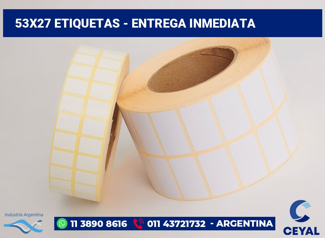 53x27 Etiquetas