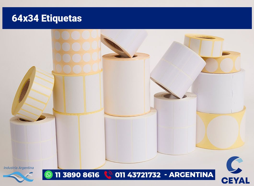 64x34 Etiquetas