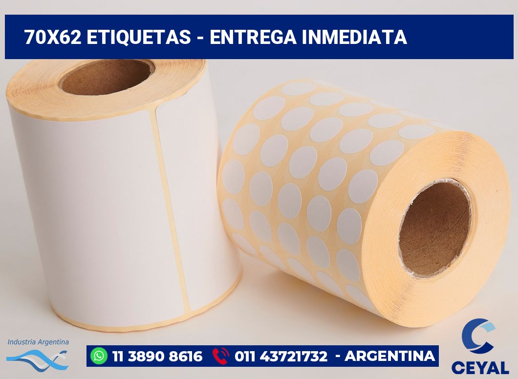 70×62 Etiquetas