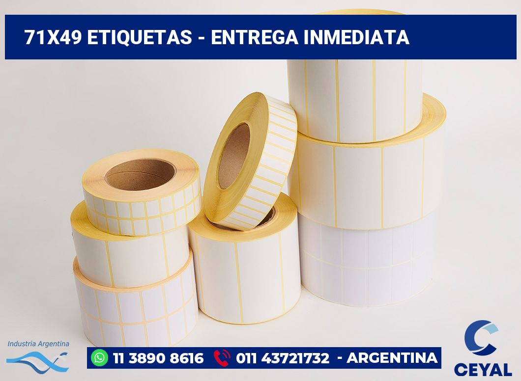 71x49 Etiquetas