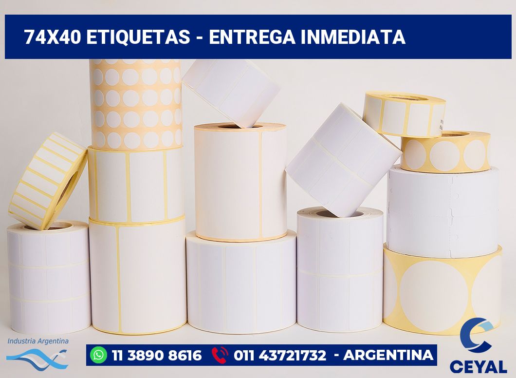 74x40 Etiquetas