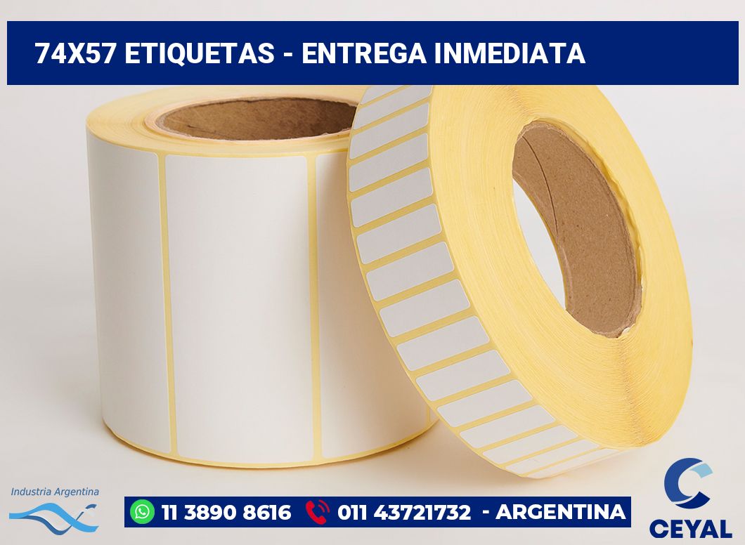 74×57 Etiquetas