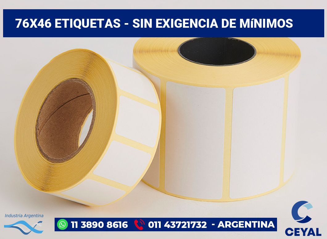 76×46 Etiquetas