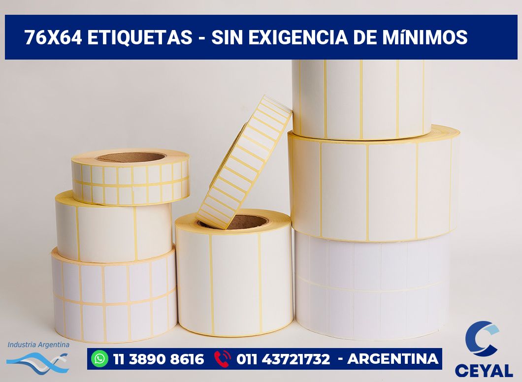 76×64 Etiquetas