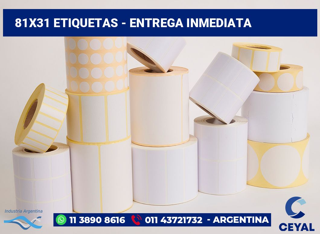 81x31 Etiquetas