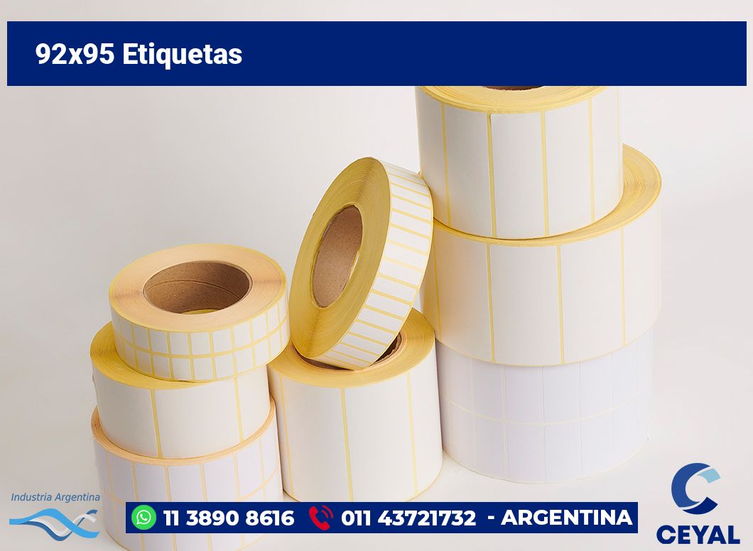 92×95 Etiquetas