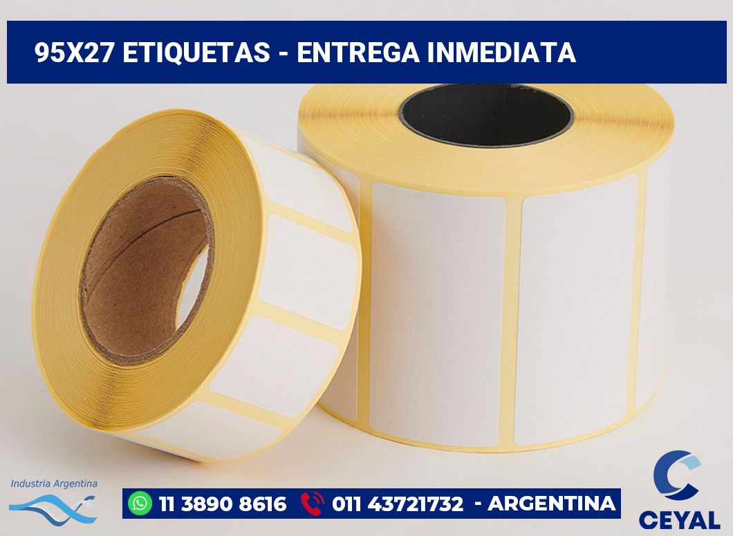 95x27 Etiquetas