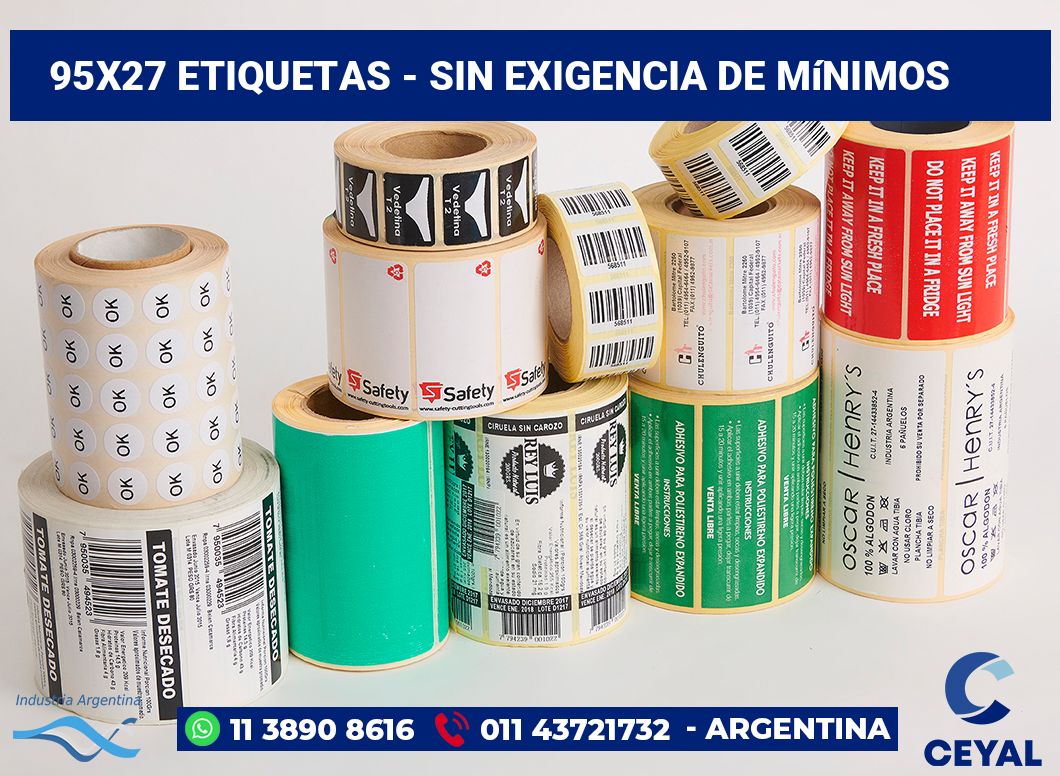 95×27 Etiquetas