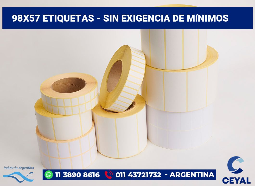 98x57 Etiquetas