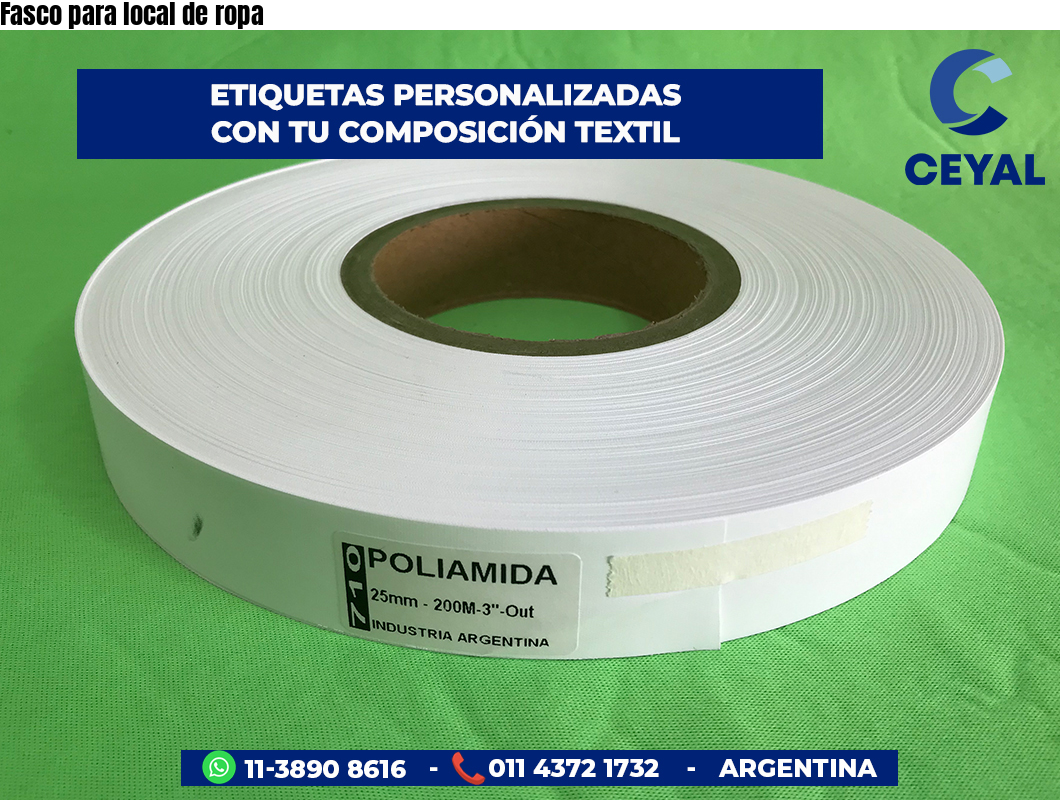 Fasco para local de ropa