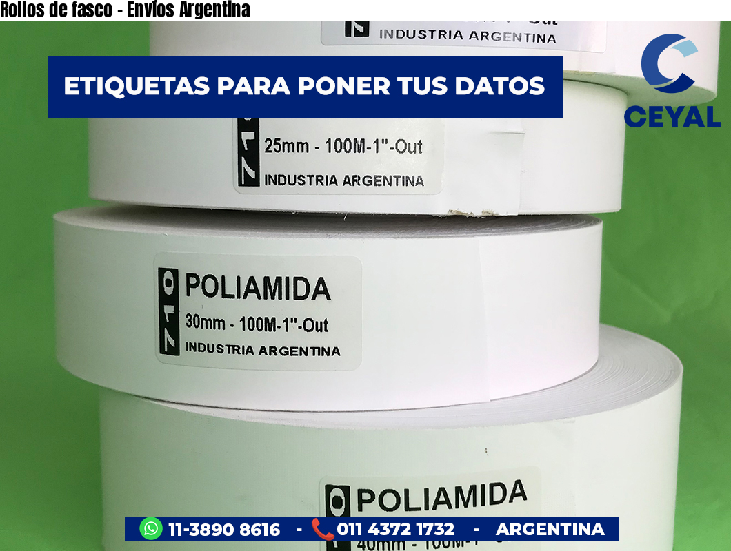Rollos de fasco - Envíos Argentina