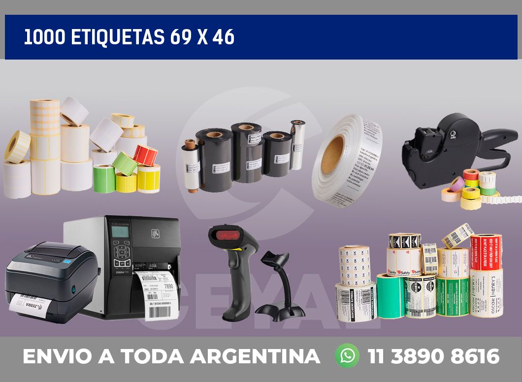 1000 etiquetas 69 x 46