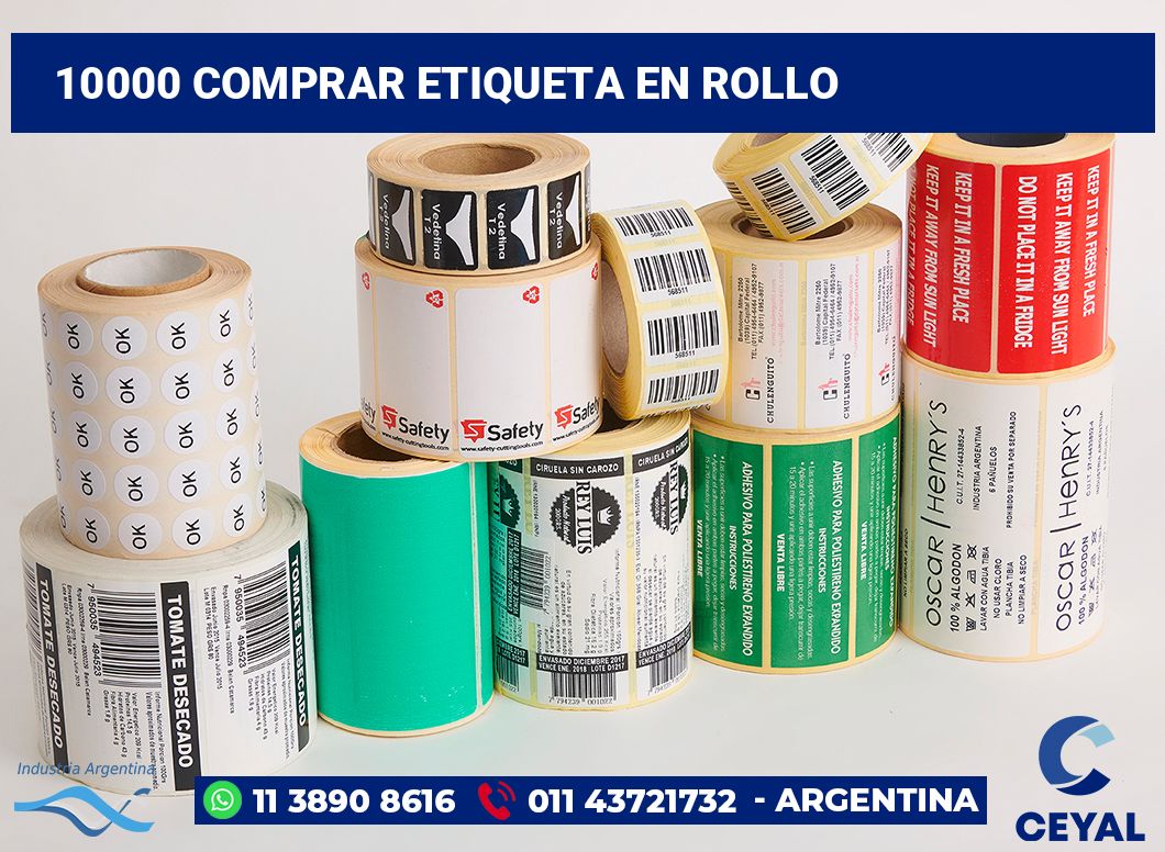 10000 Comprar etiqueta en rollo