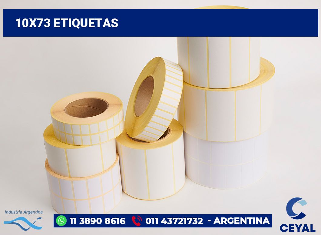 10x73 Etiquetas
