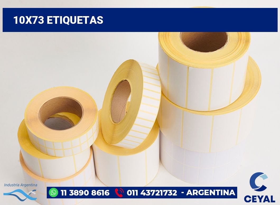 10x73 Etiquetas