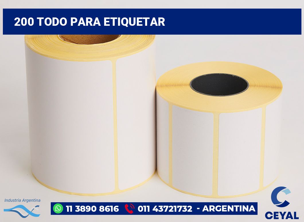 200 Todo para etiquetar