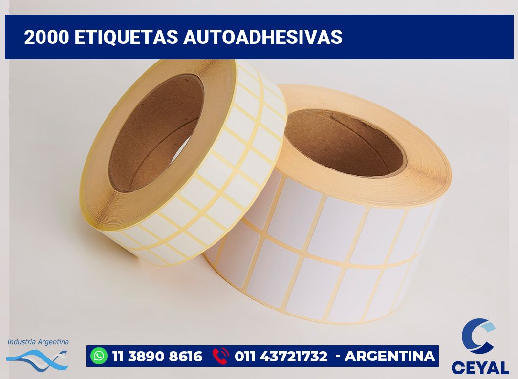 2000 Etiquetas autoadhesivas