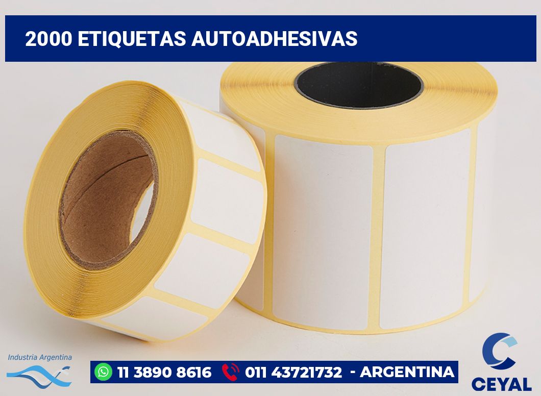 2000 Etiquetas autoadhesivas