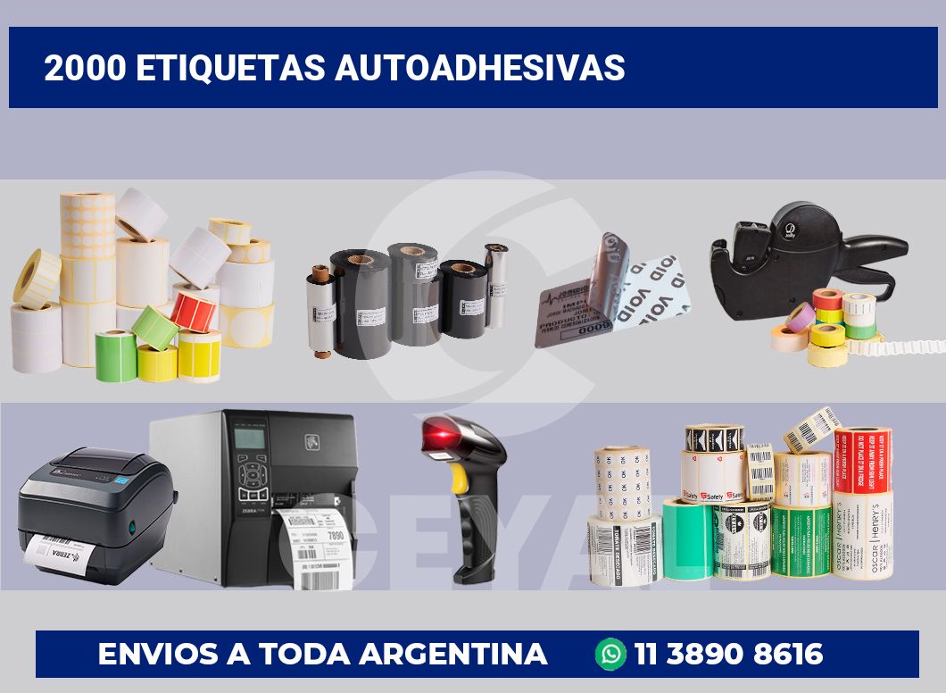 2000 Etiquetas autoadhesivas