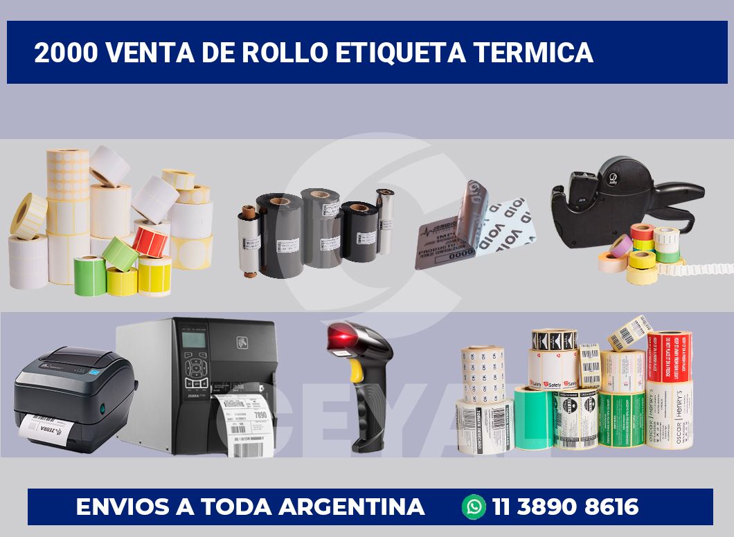2000 Venta de rollo etiqueta termica