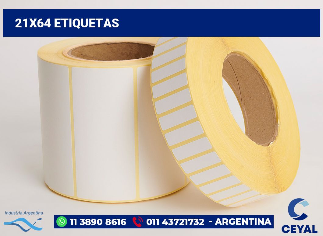 21x64 Etiquetas