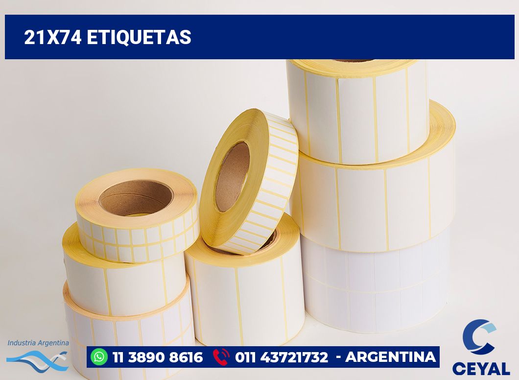 21x74 Etiquetas