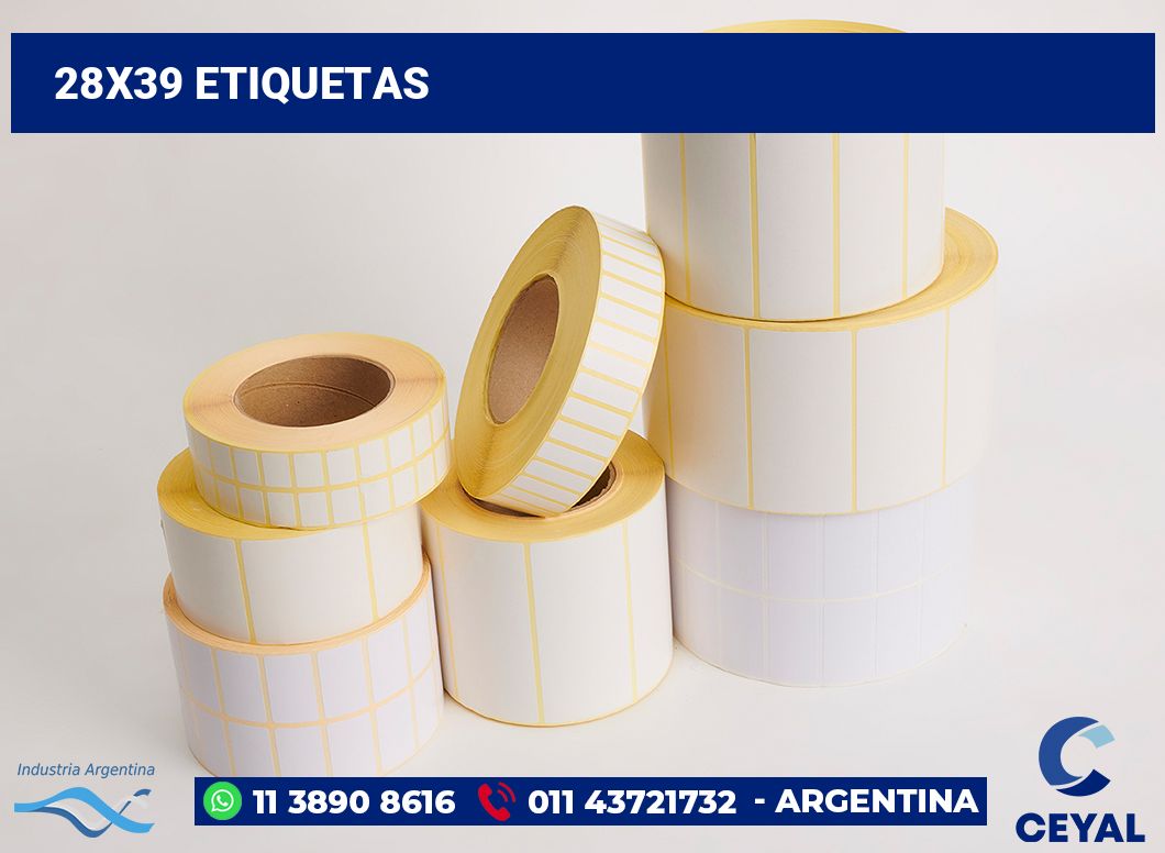 28x39 Etiquetas