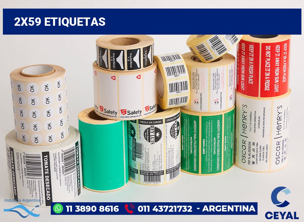 2x59 Etiquetas
