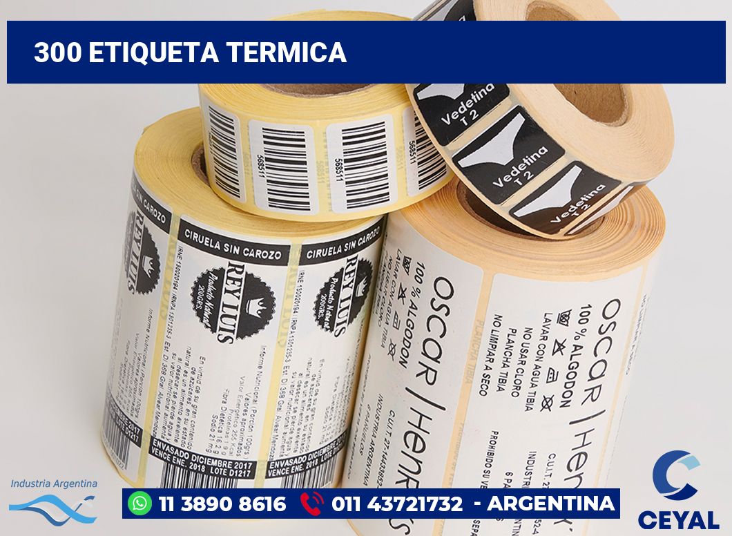 300 Etiqueta termica