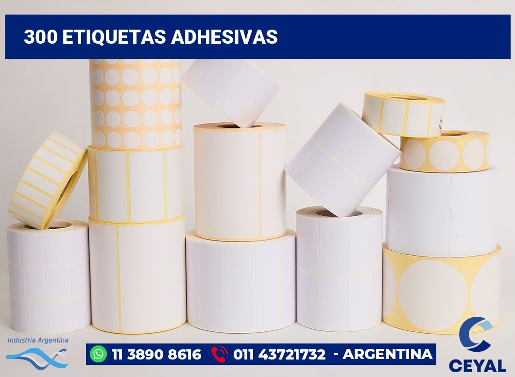 300 Etiquetas adhesivas