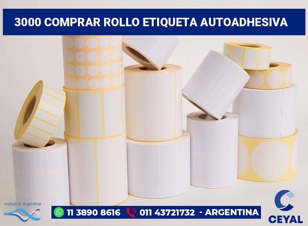 3000 Comprar rollo etiqueta autoadhesiva